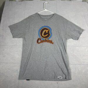Cookies T-Shirt Mens Heather Gray C Bite Crew Neck Short Sleeve Graphic Tee